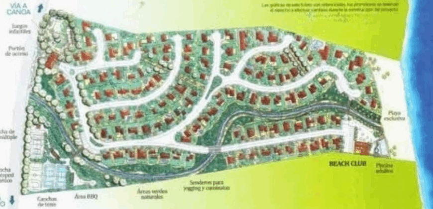 Vendo Terreno, 401.71 m². Urbanización Playa Escondida. Jama – Manabi