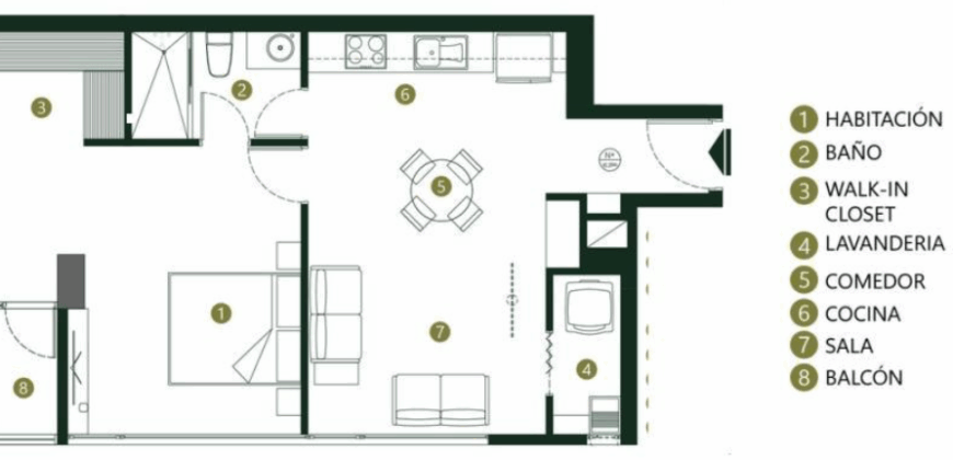 Vendo Suite, a Estrenar, Un Dormitorio, Balcón. Sector Quiteño Libre