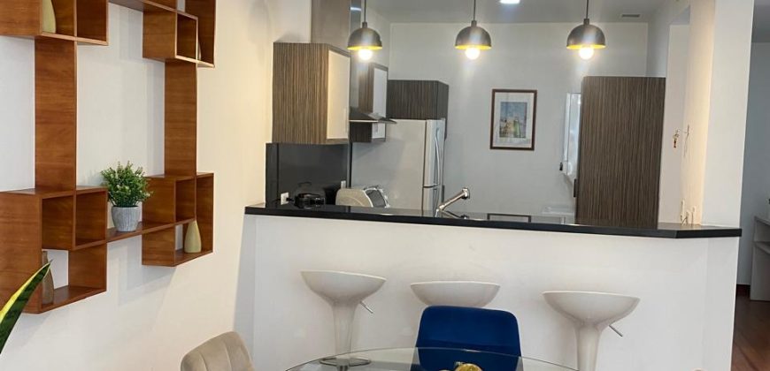 Rento Departamento, Dos Dormitorios, Amoblado, Balcón. Sector González Suárez