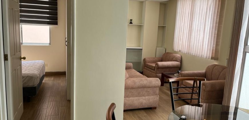 Vendo Suite, Amoblada, Un Dormitorio, Patio, Parqueadero. Sector La Whymper